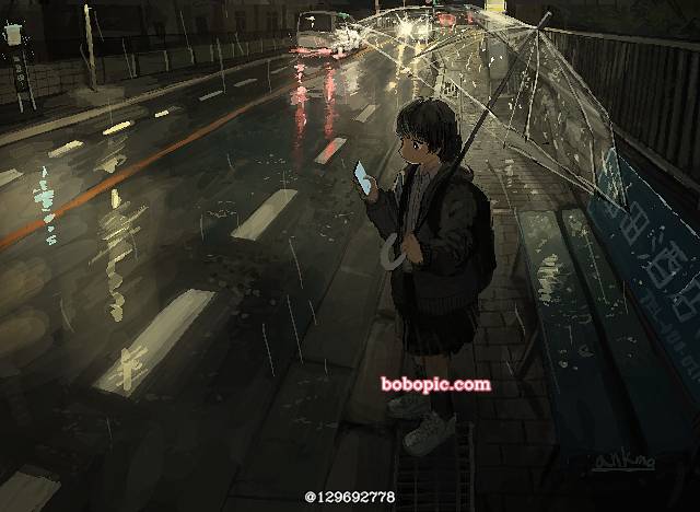 原创, 原创, 风景, background, bus stop
