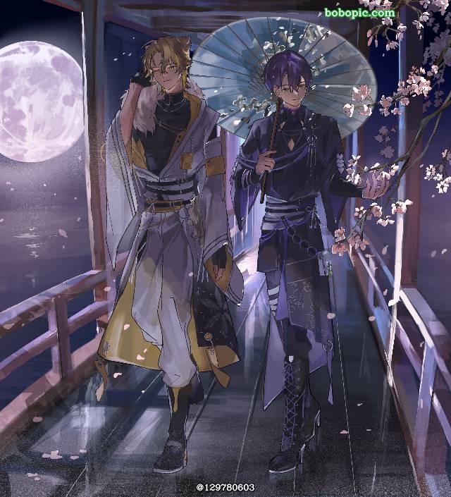 一张伏见学,剑持刀也,咎人,彩虹社绘画图片