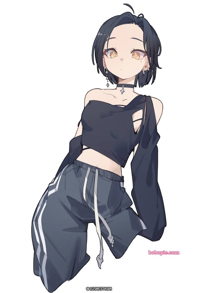 一张小女孩绘画图片