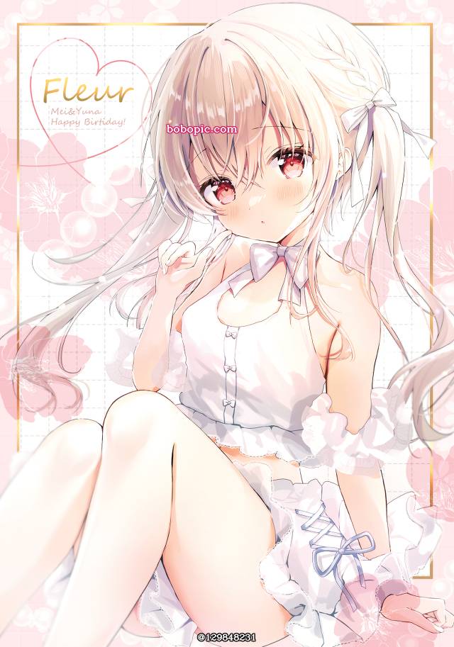 女孩子, 原创, 赤脚, 原创, 白发, 婚纱, 大腿