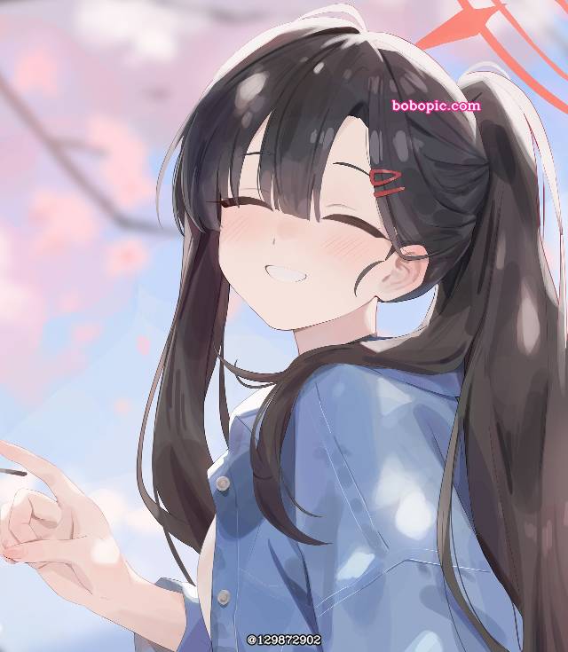 女孩子, 仲正一花, 黑发单马尾, Blue Archive 1000+ users, I want to protect that smile, hanami
