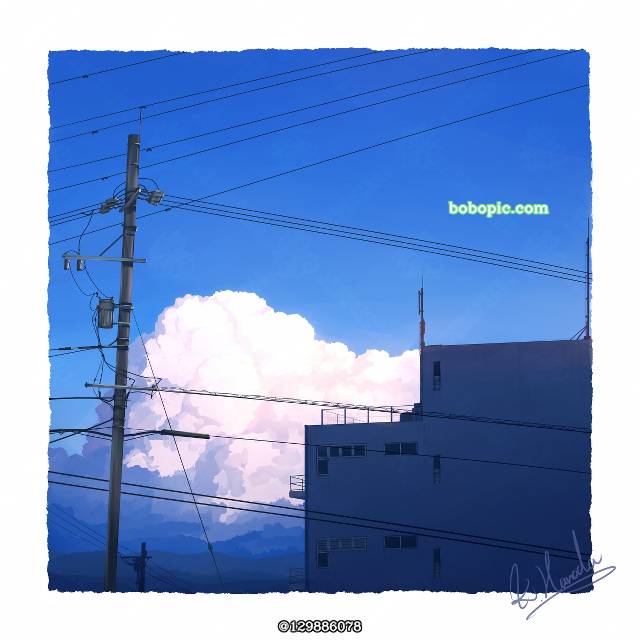 原创, sky, 蓝天, 积雨云