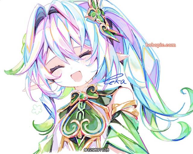 Genshin Impact, 女孩子, 插画, 纳西妲