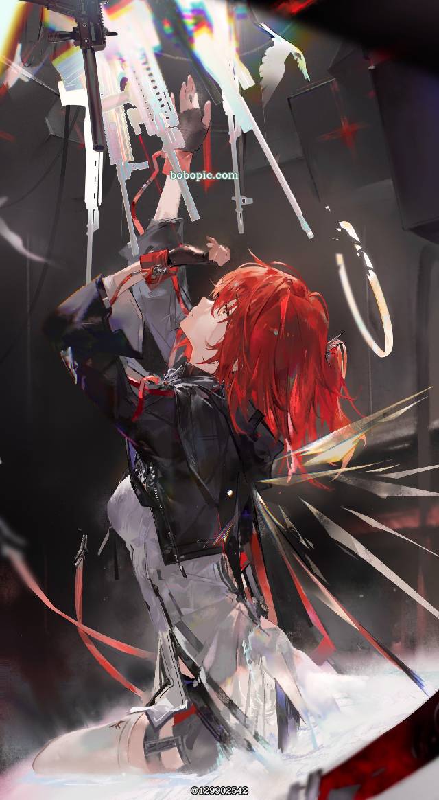 能天使（明日方舟）, Arknights, 明日方舟, Powers, red hair