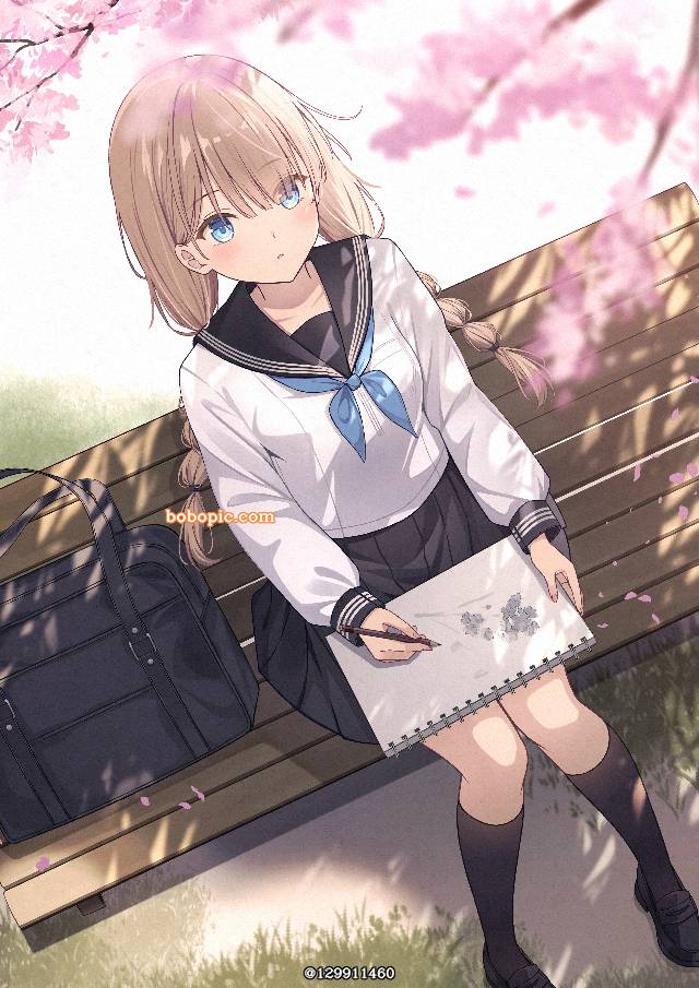 原创, uniform, 水手服, sketchbook, 樱