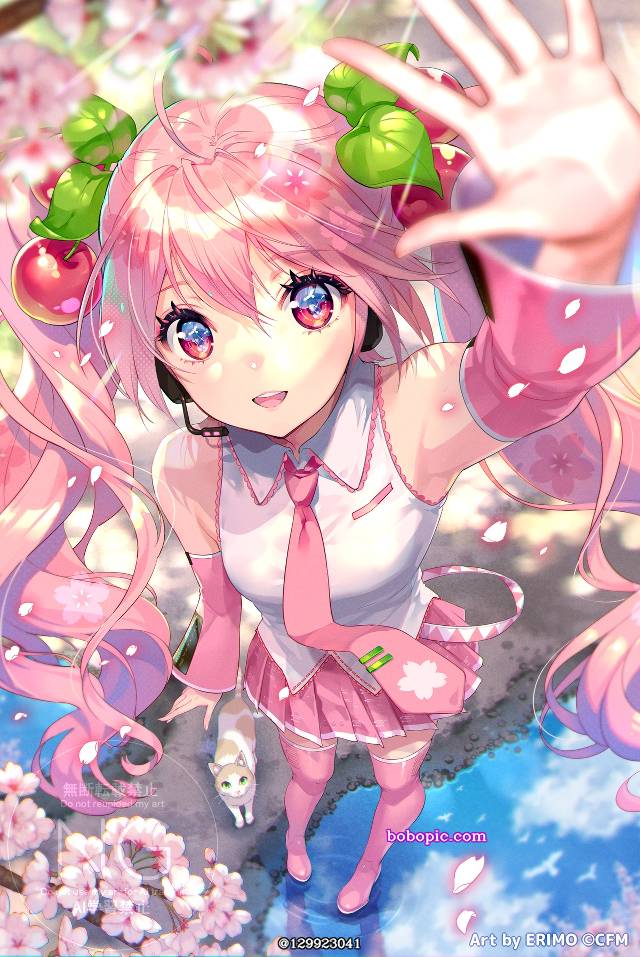 樱未来, 初音未来, 樱, 粉色头发