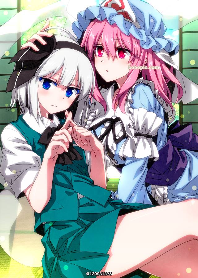 东方Project, 东方, 魂魄妖梦, 妖梦, 西行寺幽幽子, 魅惑的大腿, I want to lick your thighs, Legs of Touhou girls