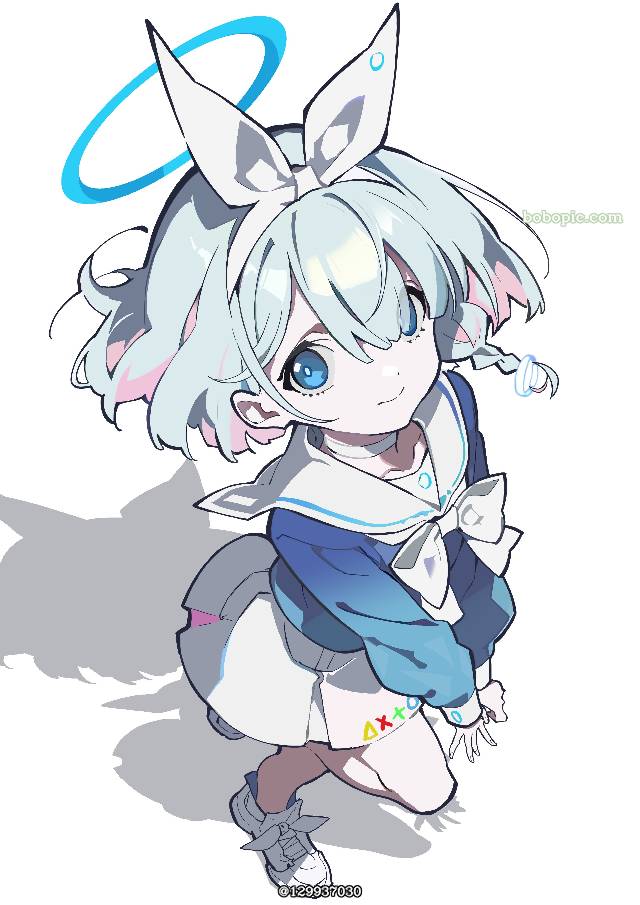 光脚穿鞋,水手服,萝莉,蔚蓝档案,阿洛娜图片
