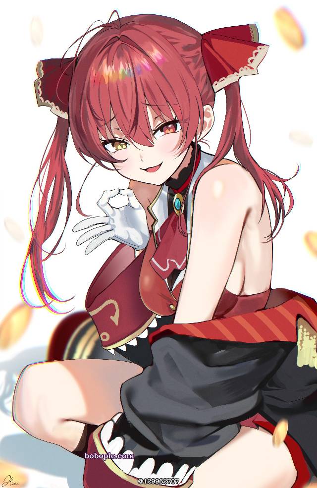 Houshou Marine, Marine's Treasure, 女孩子, young girl, 虚拟主播, Hololive, 虚拟YouTuber 500收藏