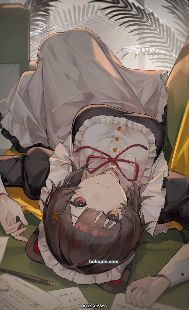 女孩子, young girl, 虚拟主播, 彩虹社, 戌亥床, Virtual Youtuber 100+ bookmarks, 异色瞳, 兽耳, 女仆