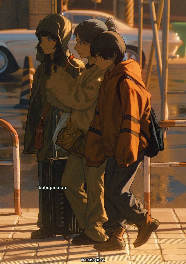 background, young girl, original works