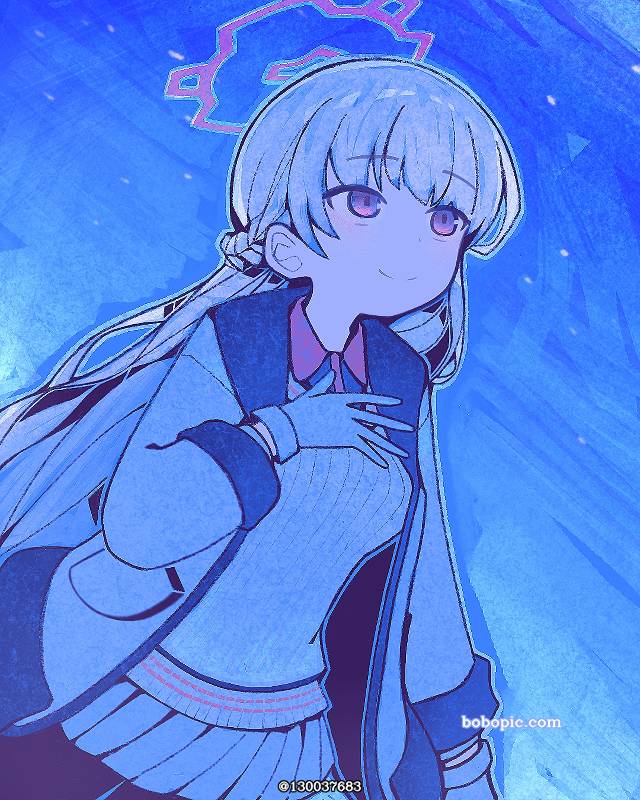 一张蔚蓝档案,天见和香绘画图片