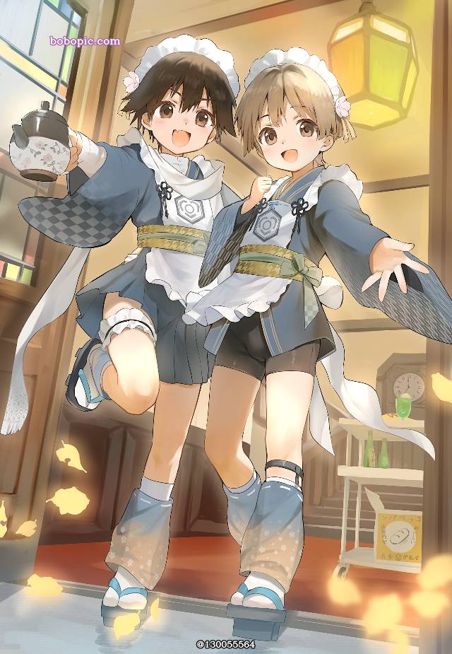 男孩子, young boy, 女仆