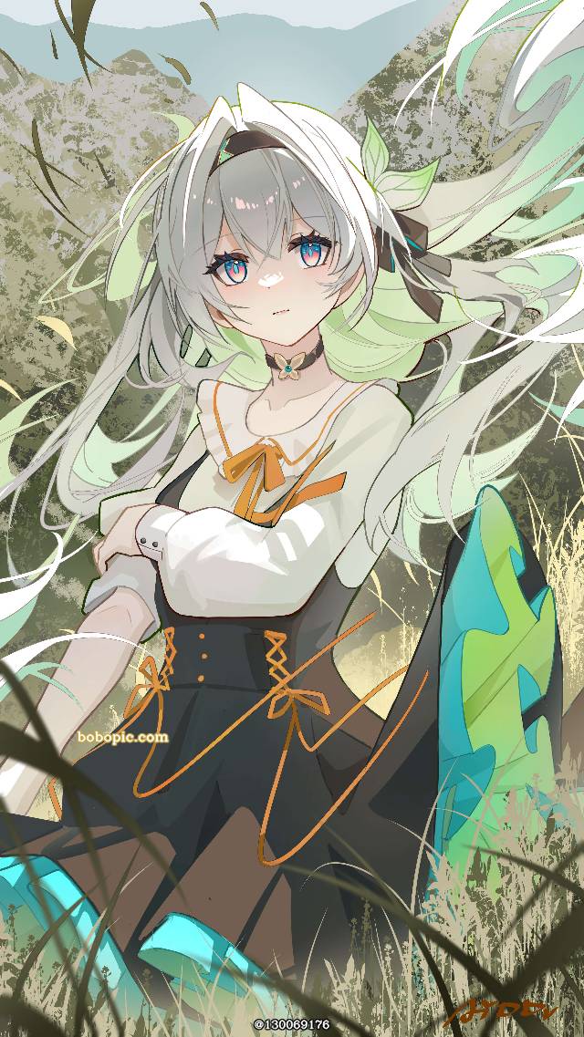 女孩子, 流萤（星穹铁道）, Firefly, Honkai: Star Rail, 崩坏：星穹铁道, 银发, young girl, 插画, 100 Day Challenge