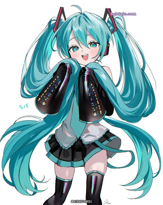 初音未来, vocaloid, 双马尾, 女孩子, Vocaloid, miku, young girl