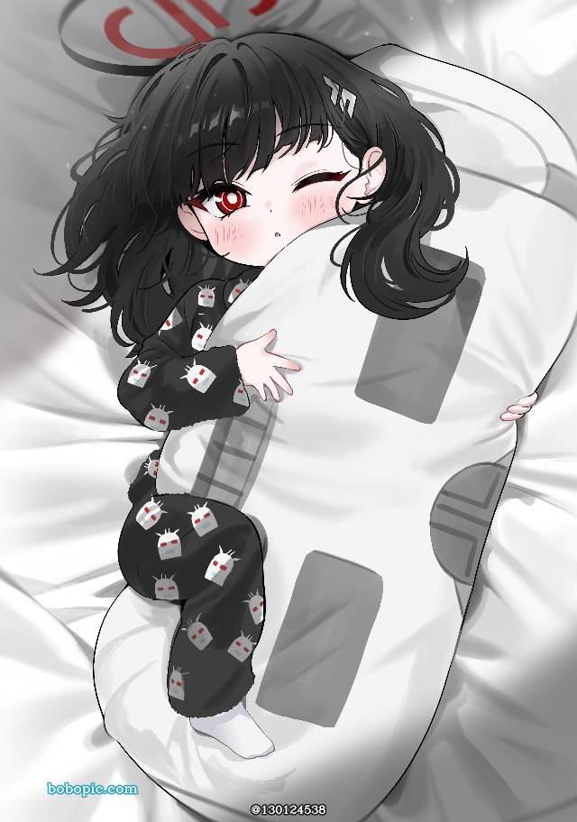 调月莉音, 碧蓝档案, transforming into little girl, 睡衣, 萝莉