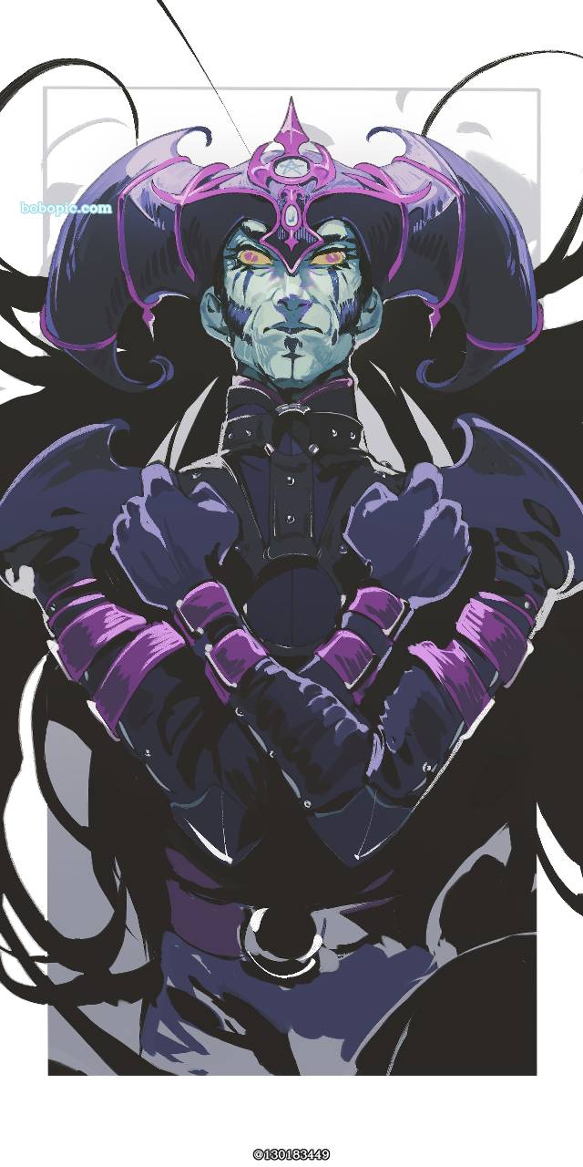 一张黑溷沌之魔导,游戏王OCG,暗属性绘画图片