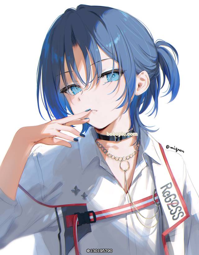 Hiodoshi Ao, Blue pen, Hololive, 虚拟主播, 美甲, Virtual YouTuber 1000+ bookmarks