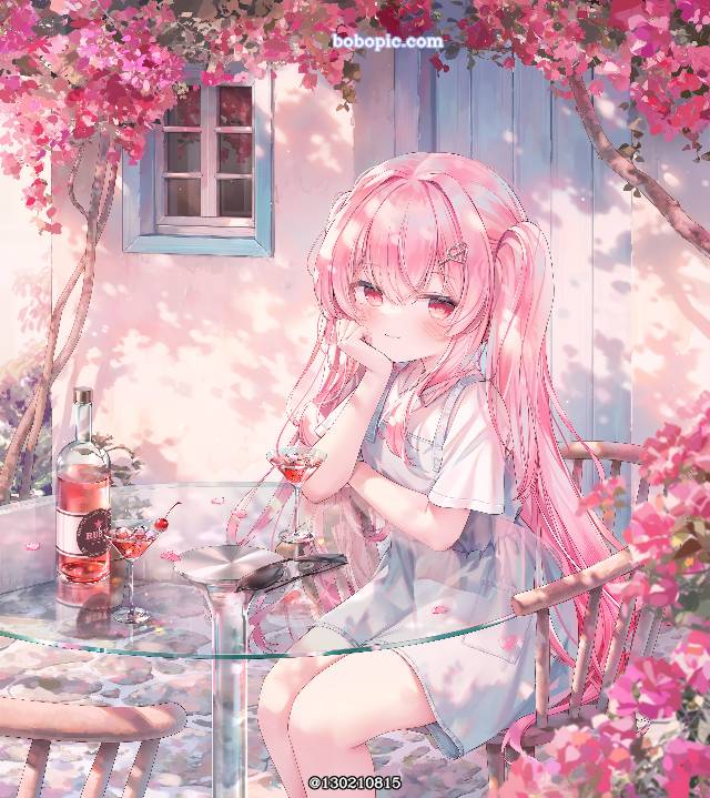 粉色头发, 女孩子