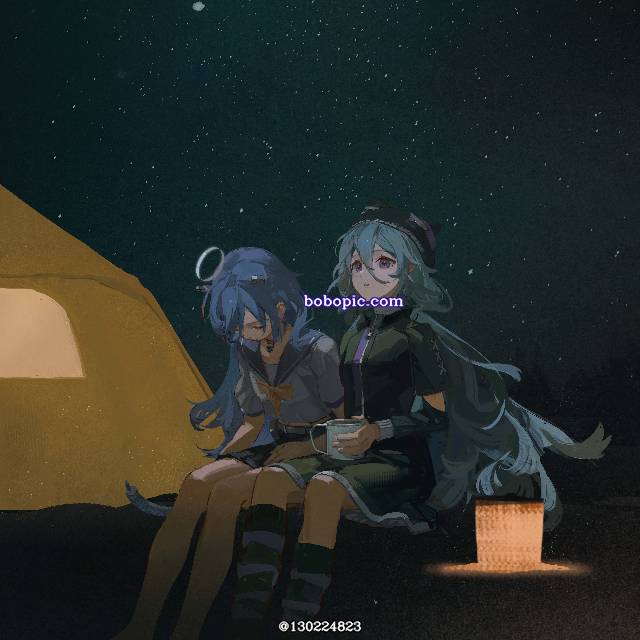 女孩子, 原创, background, 风景, night view