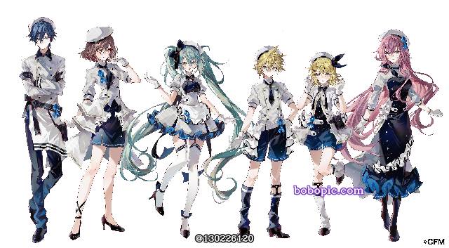 初音未来, 商业绘图, VOCALOID 1000收藏, 鏡音鈴, 镜音连, 巡音流歌