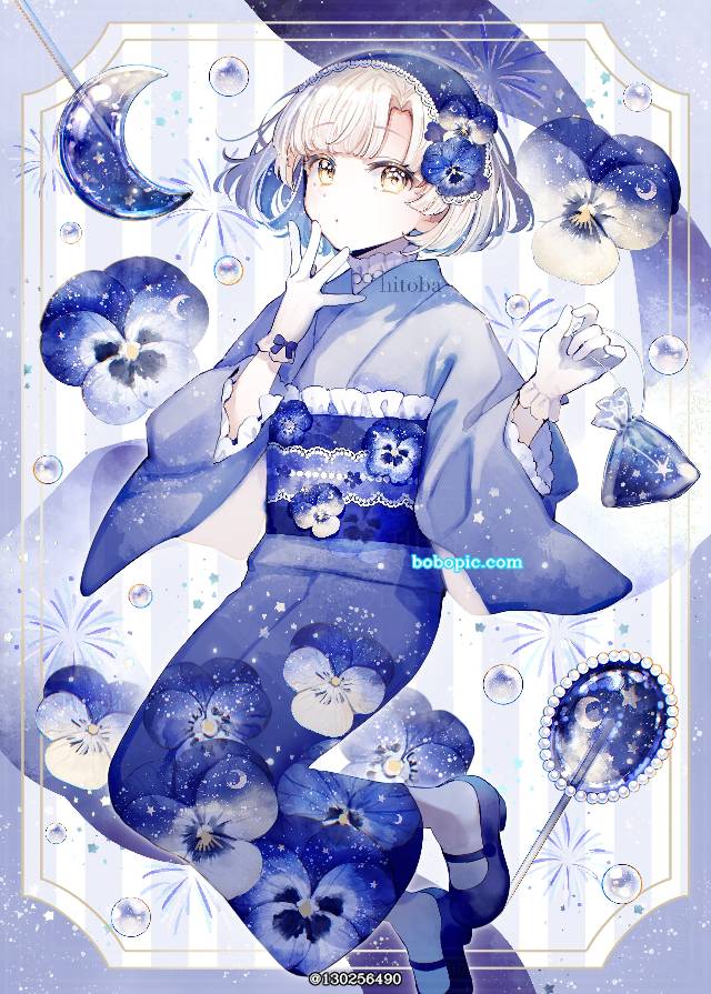 原创, 蓝, 糖果, flower, 焰火