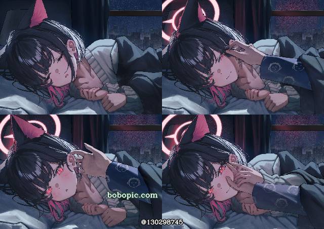 碧蓝档案, 杏山和纱, 陪睡, physical contact, flirting, Blue Archive 1000+ users