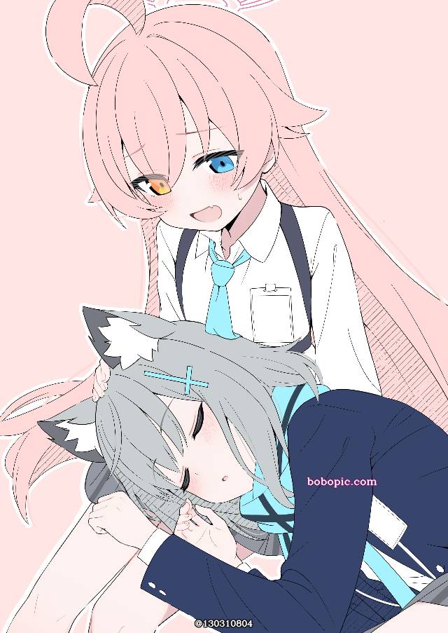 Takanashi Hoshino, 女孩子, Sunaookami Shiroko, lap pillow, 碧蓝档案