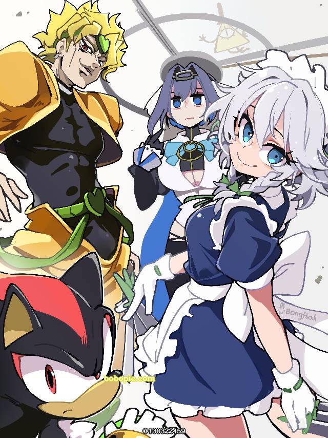 Dio, JoJo的奇妙冒险, sakuya izayoi, 东方Project, Ouro Kronii, Shadow the Hedgehog, 跨界作品, 虚拟主播