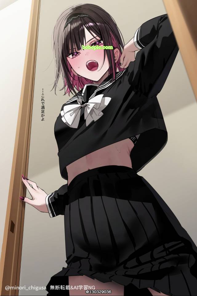 原创, 女孩子, 水手服, 魅惑的大腿, Ren Shirayuki, 露胸罩
