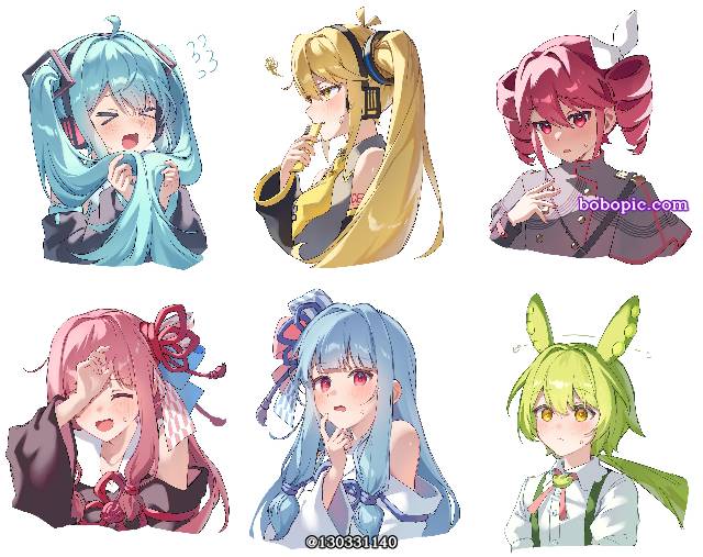 初音未来, 重音Teto, Akane Kotonoha, Aoi Kotonoha, akita neru, embarrassed face