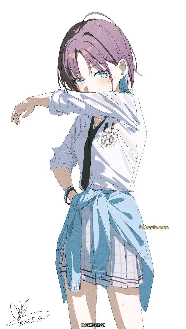 浅仓透, Gakuen IDOLM@STER, 偶像大师 闪耀色彩, handsome girl, tied around the waist, 偶像大师1000users加入书籤