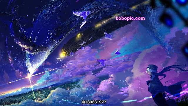 风景, background, 插画, starry sky, 奇幻, 原创