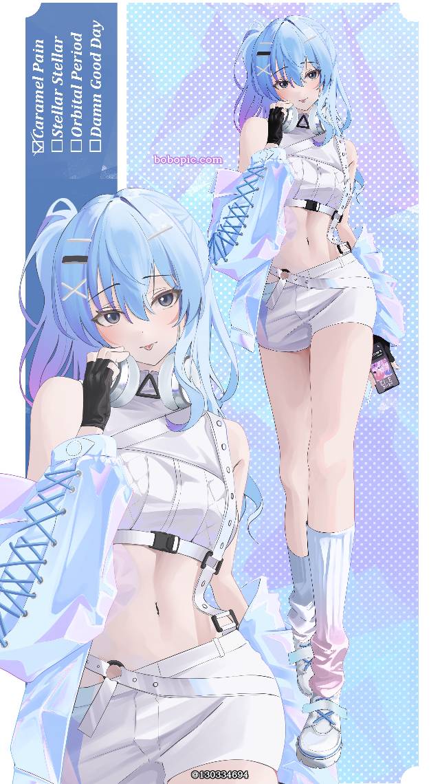 虚拟主播, Hololive, Hoshimachi Suisei fanart, Suisei Hoshimachi, 虚拟YouTuber 500收藏