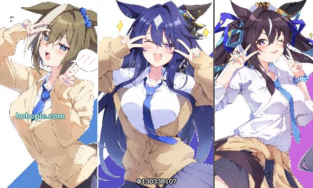 赛马娘Pretty Derby, 马娘, 强击（赛马娘）, 高尚骏逸（赛马娘）, 极峰（赛马娘）, large breasts