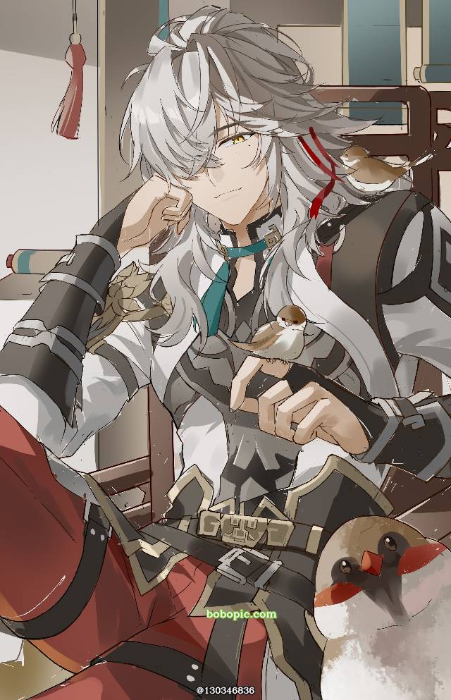 白发, doujin, Jing Yuan, 崩坏：星穹铁道, Honkai: Star Rail, 崩坏：星穹铁道100收藏