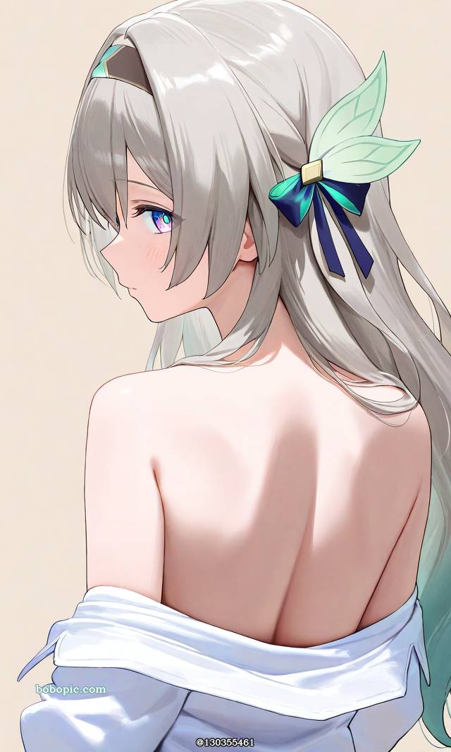 流萤（星穹铁道）, 崩坏：星穹铁道, 星穹铁道, Seductive Appearance & Posture, 后背, AI 画作
