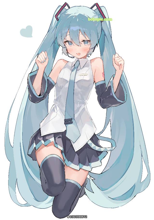初音未来, vocaloid, miku, 双马尾