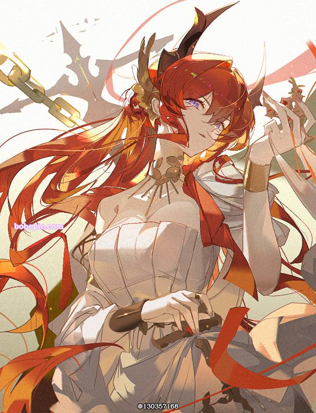 Arknights, illustration, 明日方舟, 史尔特尔（明日方舟）, Surtr, older girl, 女孩子, red hair, 原创