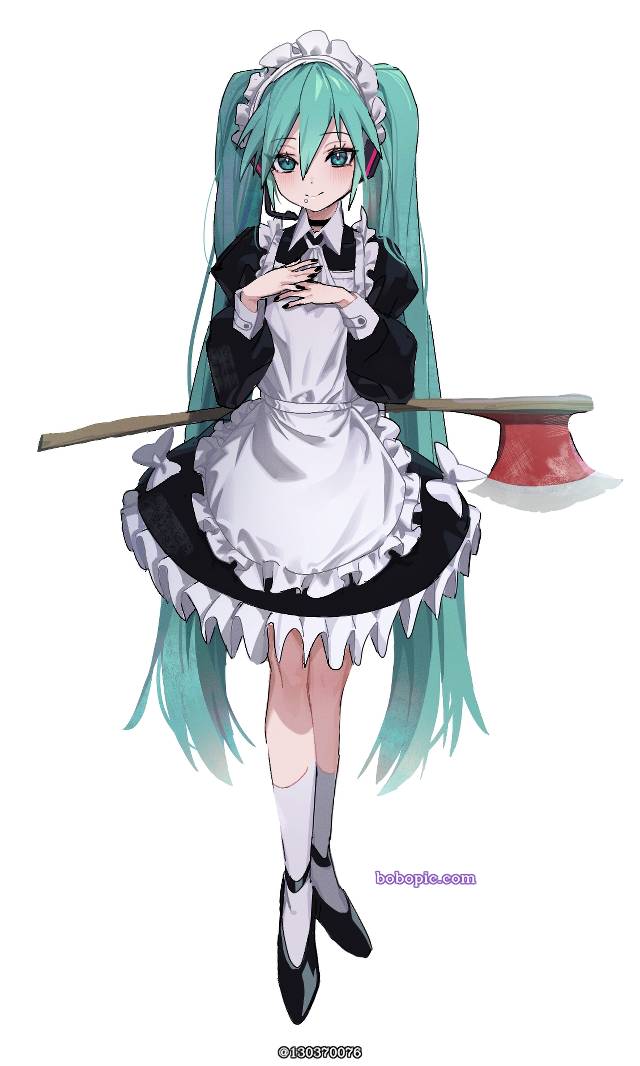 初音未来, 女仆, 女孩子, VOCALOID 500收藏