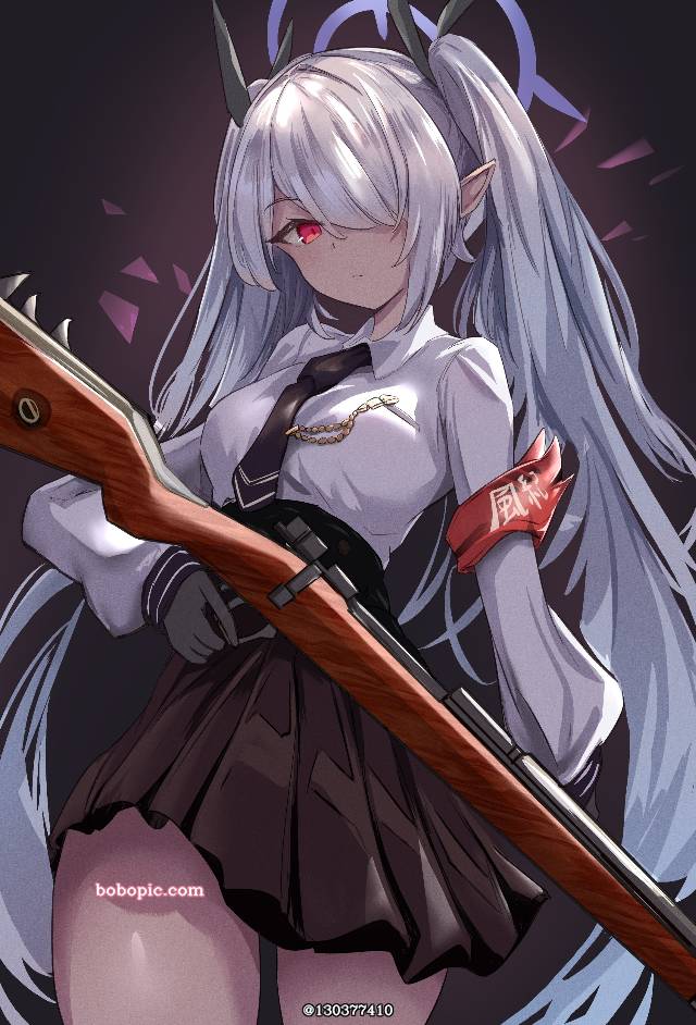碧蓝档案, Shiromi Iori, Asuna Ichinose, Yutori Natsu, Izayoi Nonomi, 欧派, smile, 双手V手势, 裙子, uniform