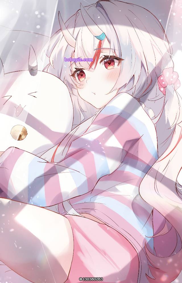 百鬼绫目, 百鬼绘卷, 女孩子, 虚拟主播, Hololive, 白发
