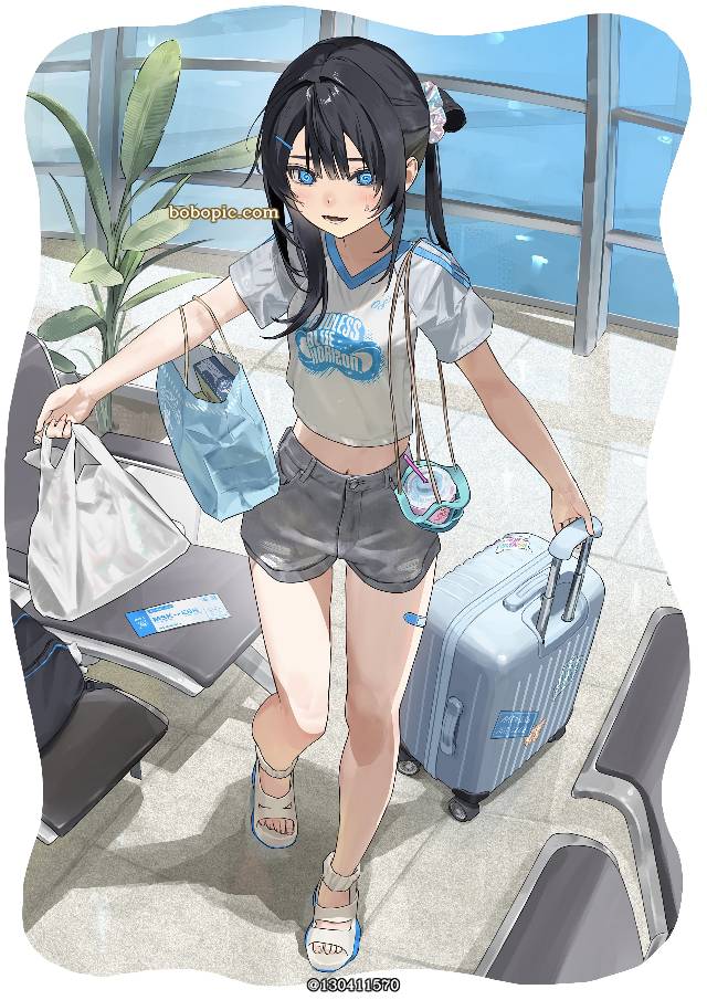 原创, 黑发, 热裤, trip, 原创1000users加入书籤, sandals, spiral eyes
