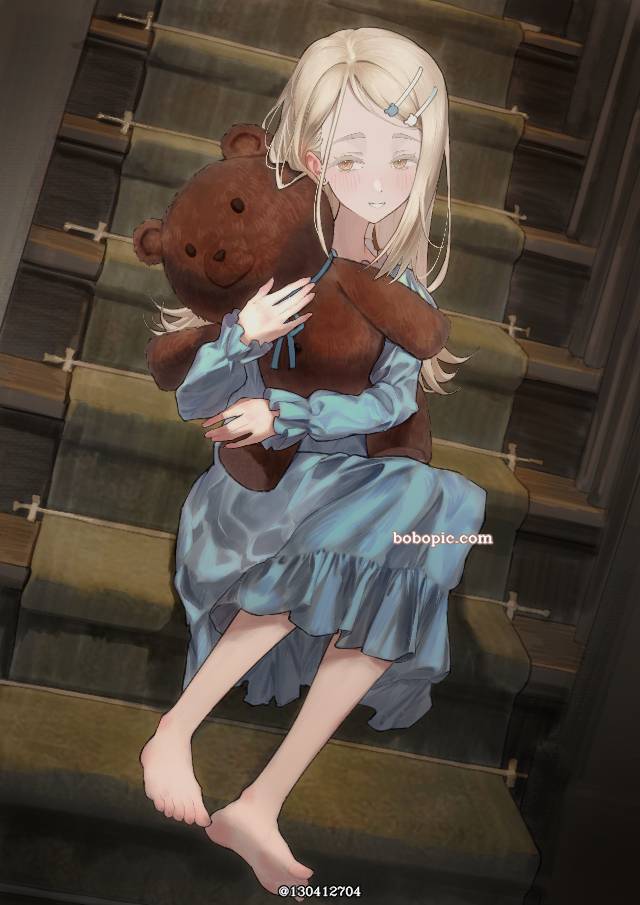 Gakuen IDOLM@STER, Hiro Shinosawa, 大腿, 赤脚, 脚底, 腿, 脚指, 裸足脚底, teddy bear