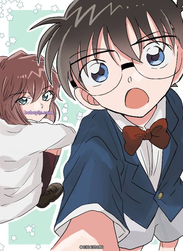 名侦探柯南, 江户川柯南, haibara ai, 柯哀