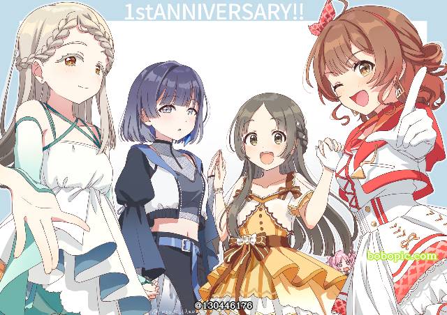 Ume Hanami, China Kuramoto, Misuzu Hataya, Hiro Shinosawa, Gakuen IDOLM@STER, 肚脐