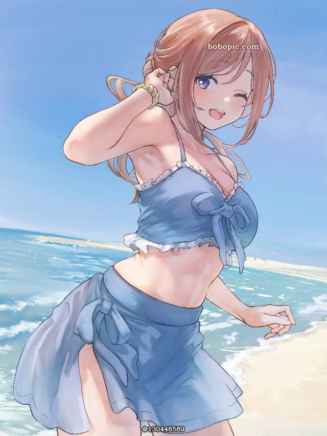 Rinami Himesaki, Gakuen IDOLM@STER, 偶像大师100收藏, 腋下, pareo, blue bikini