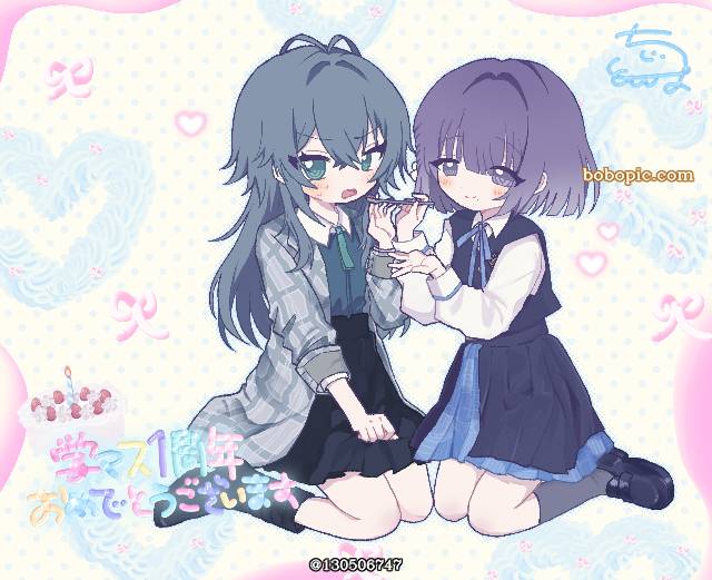 女孩子, Gakuen IDOLM@STER, Temari Tsukimura, Misuzu Hataya, 偶像大师100收藏