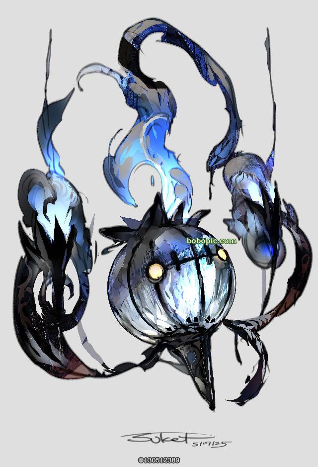 chandelure, 精灵宝可梦, 口袋妖怪, 厚涂, Ghost Type