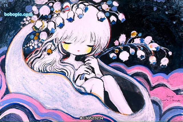 手绘, 女孩子, 原创, 原创